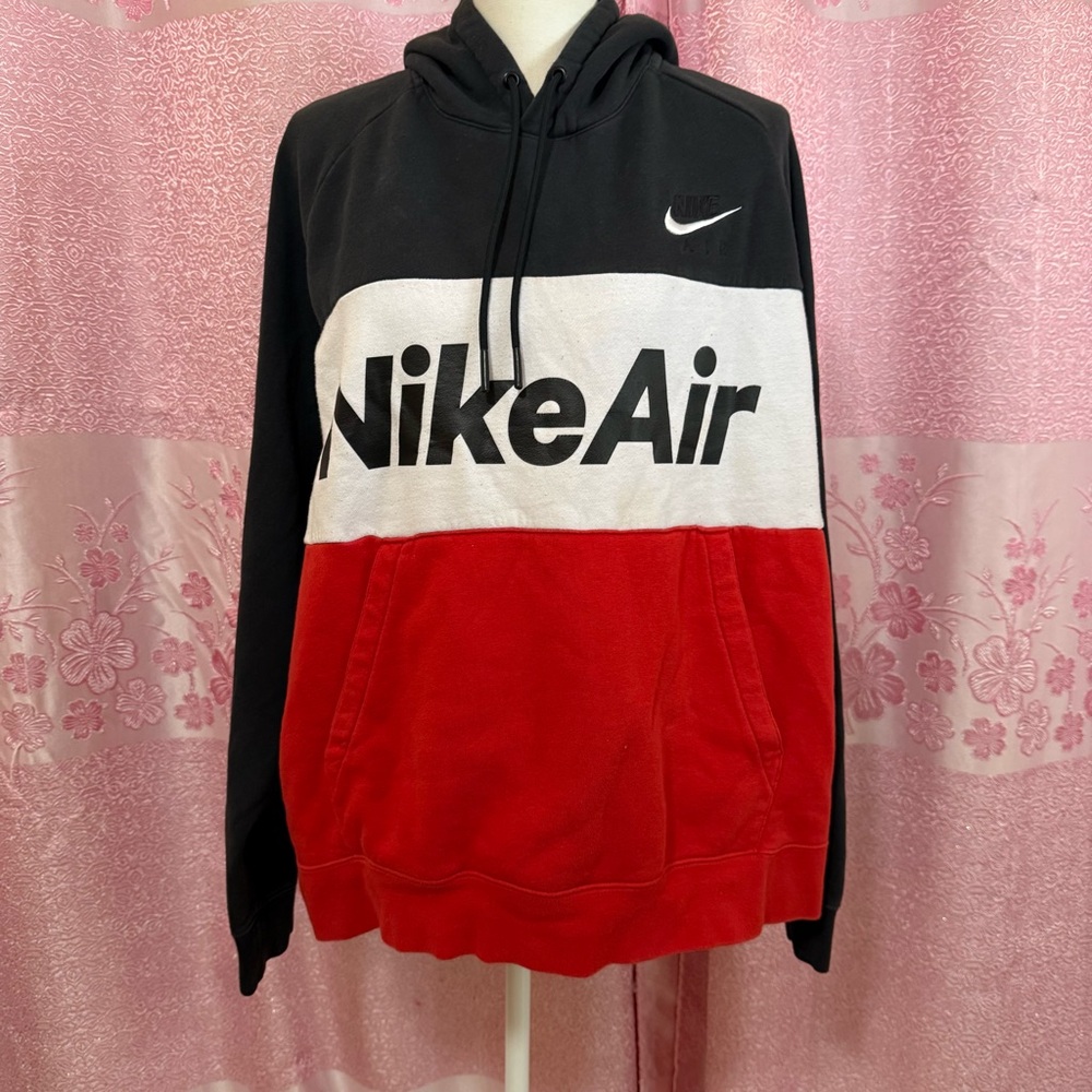Nike Black and Red Hoodie